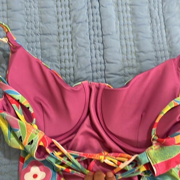 NWOT Kenny Flowers Flamingo Swimsuit - Picture 4 of 6